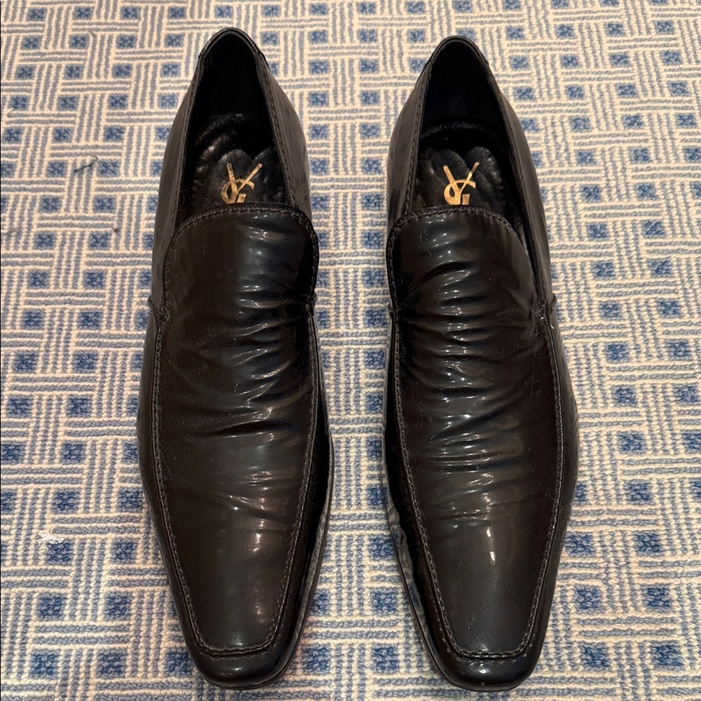 Yves Saint Laurent (YSL) Rive Gauche "Le Loafer Supple" - Black Leather - EU 46